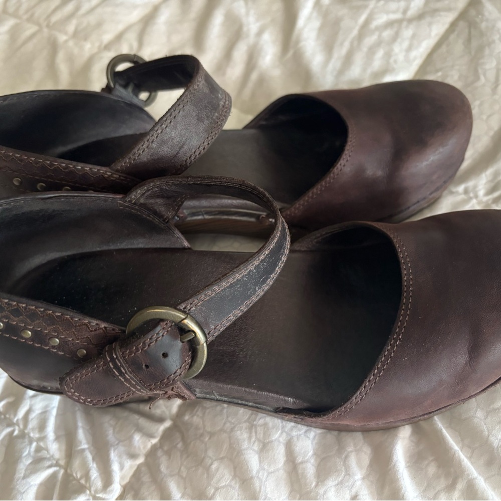 Dansko Brown Leather Mary Jane’s